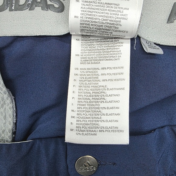 Adidas Men's Size 42 Golf Shorts Navy Blue Flat Front Performance Stretch - Picture 4 of 12